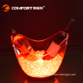 High Quality Colorful Acrylic LED Ice Bucket Factory Price for night club event